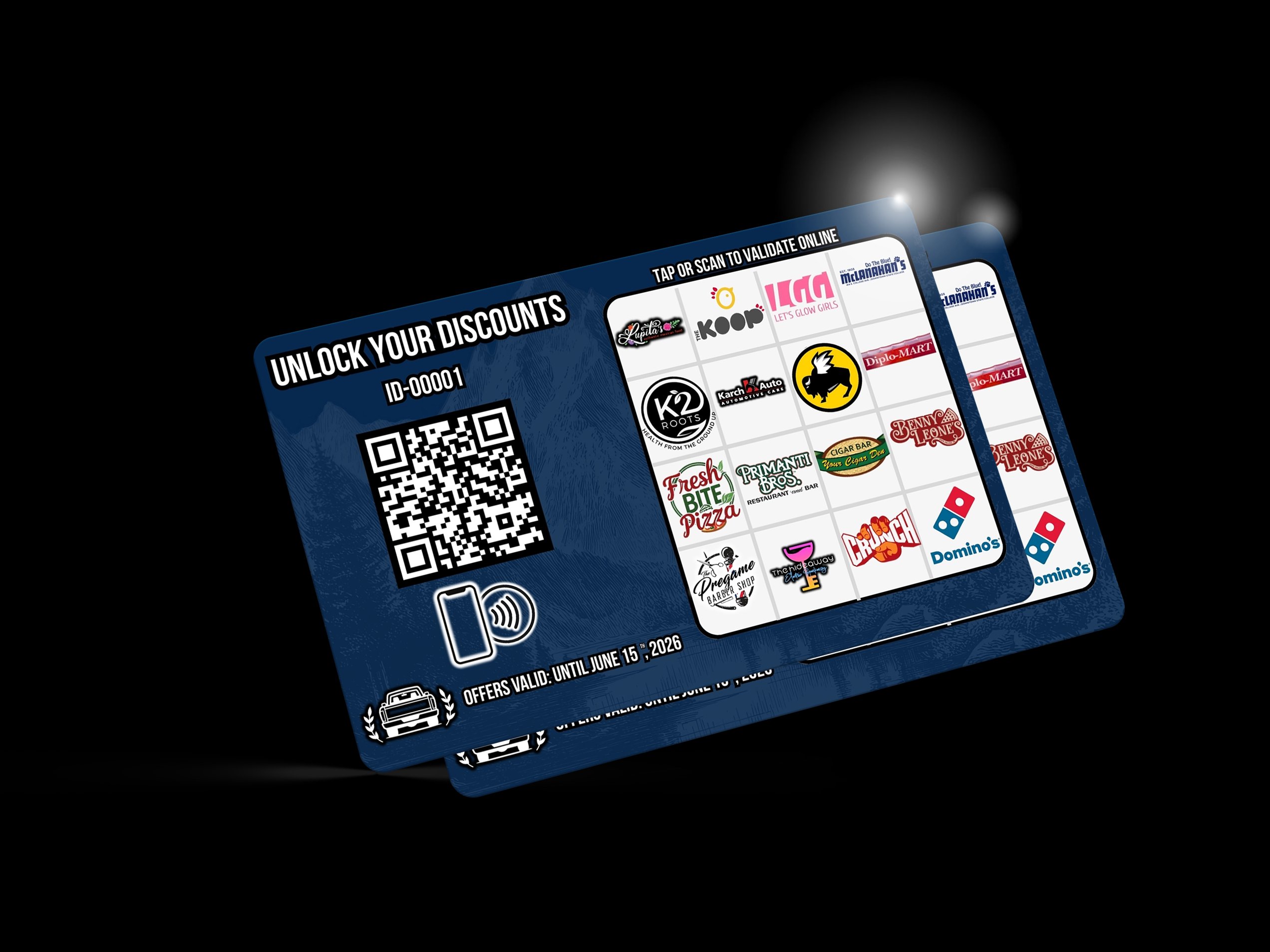 Tailgate discount card